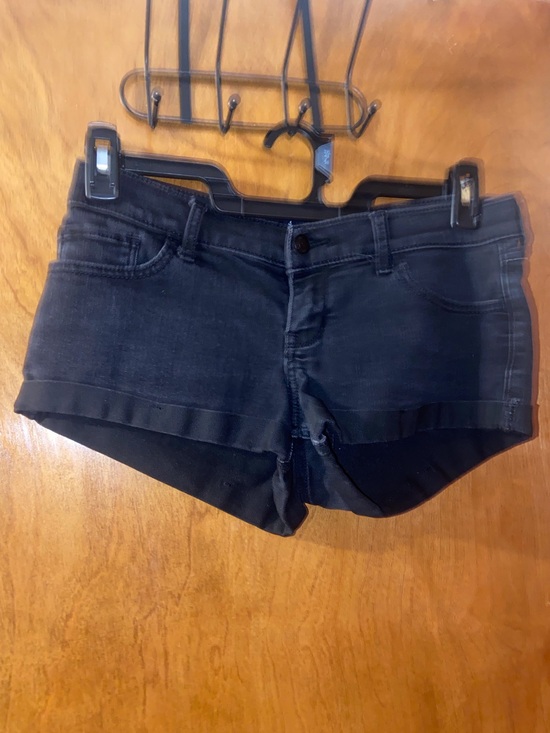 Hollister Pants - Hollister Black Low Rise Short Oversized Denim Short Shorts Size 3